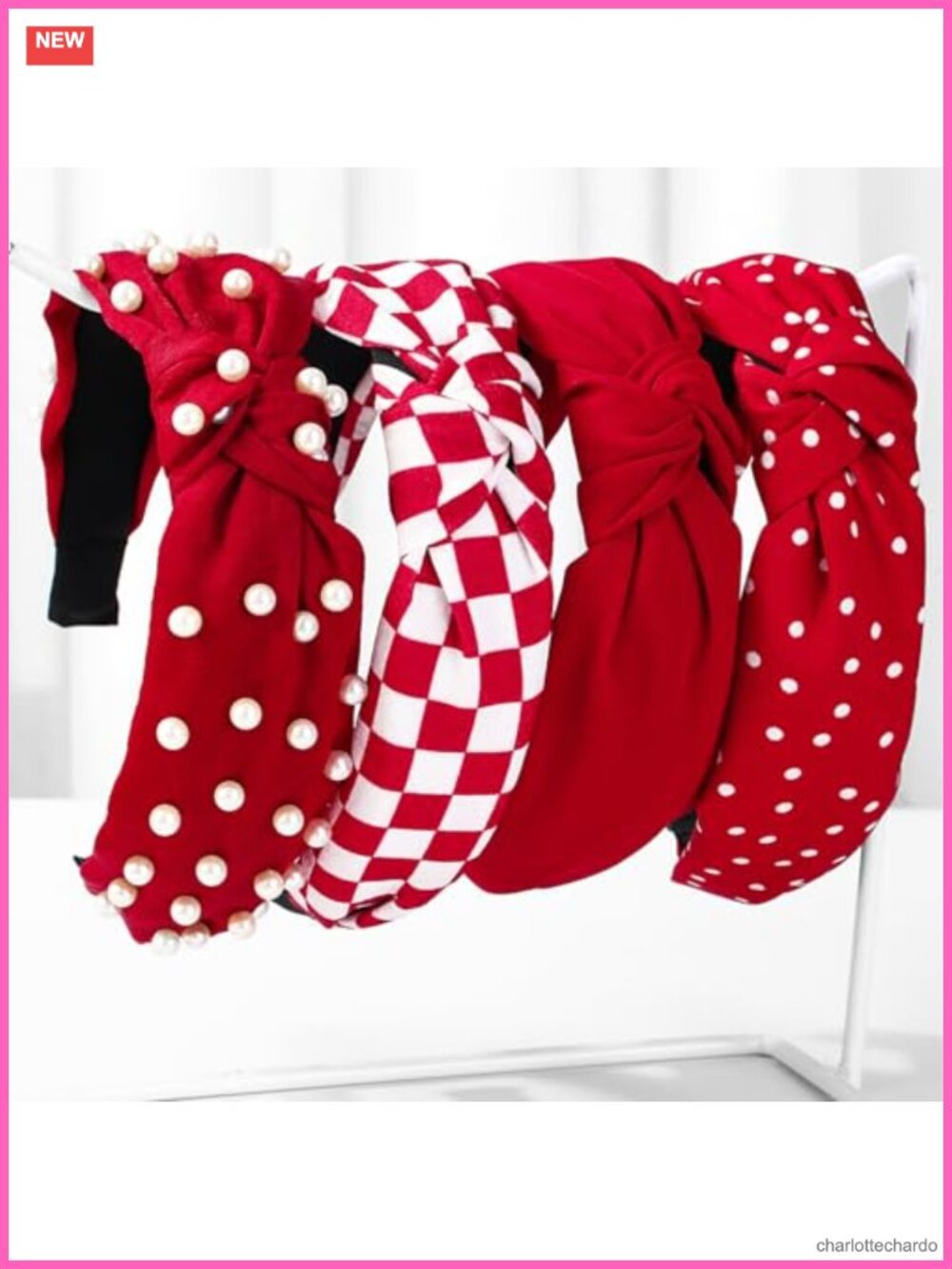Wide Knotted Headbands for Women Non Slip Elastic Cotton Blend Hair Accessories